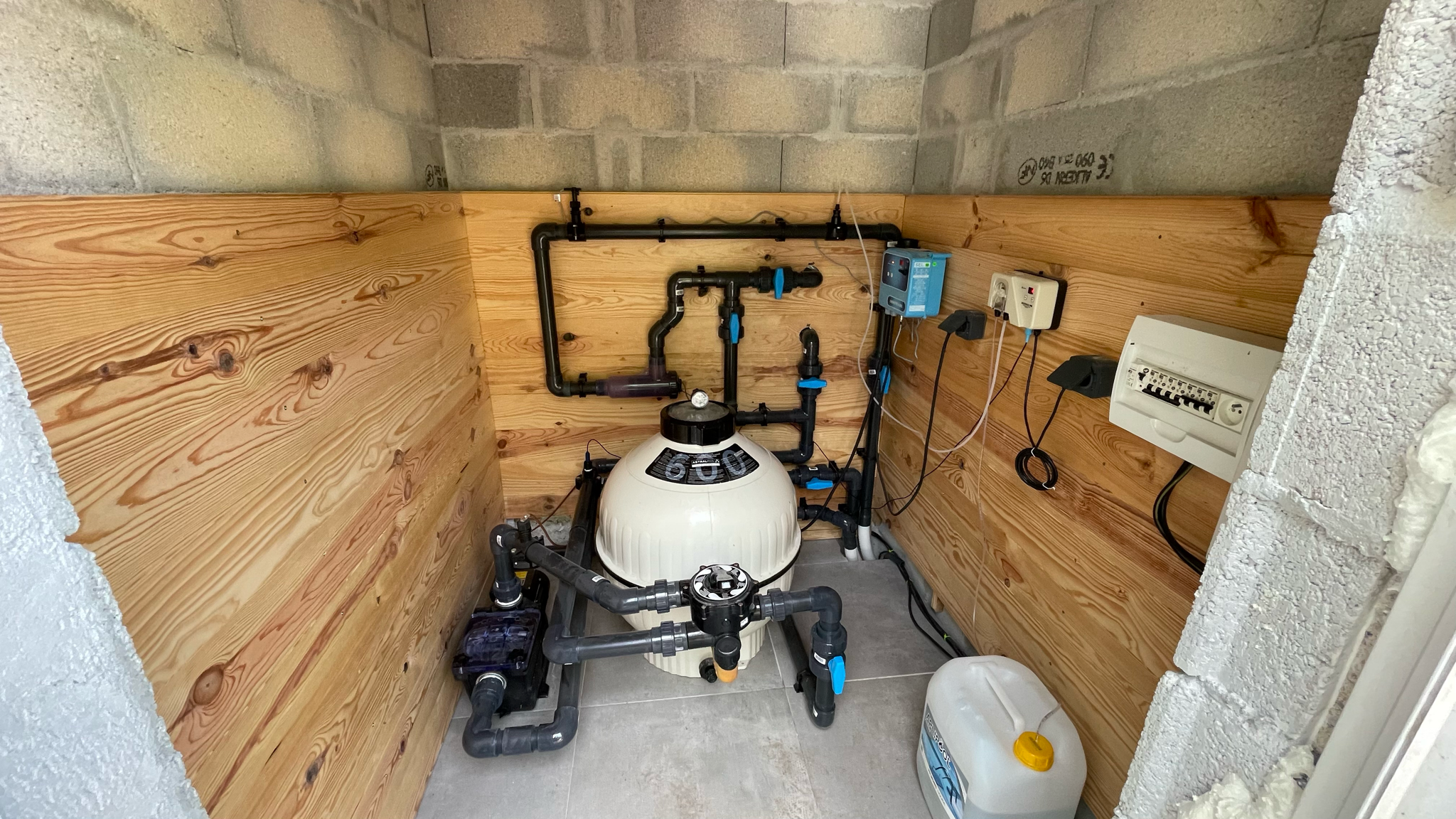 renovation complete, tous les appareils et systems sont raccordés